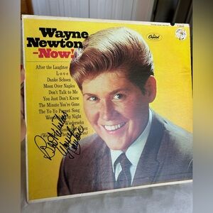 Wayne Newton - Now! Vinyl Record Autographed Cover. Vintage.